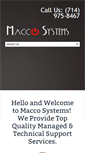 Mobile Screenshot of maccosystems.com